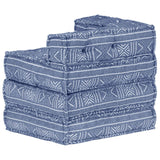 Modular Pouffe Indigo Fabric - Extra Image