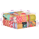 Pouffe 60x70x36 cm Patchwork Fabric
