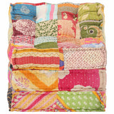 Modular Pouffe Patchwork Fabric - 45-Degree Angle