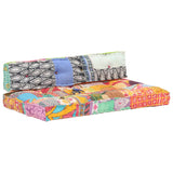 Pallet Sofa Cushion Multicolour Fabric Patchwork - Extra Image