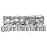 Pallet Sofa Cushion Grey Fabric Patchwork