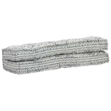 Pallet Sofa Cushion Light Grey Fabric Patchwork - Top-Down View