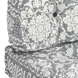 Pallet Sofa Cushion Light Grey Fabric Patchwork