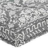Pallet Sofa Cushion Light Grey Fabric Patchwork