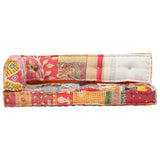 Pallet Sofa Cushion Multicolour Fabric Patchwork - Front View