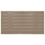 Garden Table Grey 130x70x66 cm Poly Rattan - Top-Down View