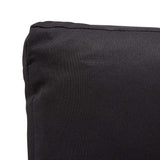 2-Seater Garden Sofa with Cushions Black 124 cm Poly Rattan - 45-Degree Angle