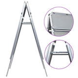 A1 Customer Stopper Poster Stand with Header Aluminium
