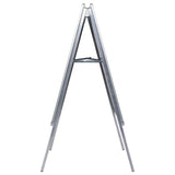 A1 Customer Stopper Poster Stand Aluminium - Side View