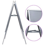 A1 Customer Stopper Poster Stand Aluminium - Close-Up Angle