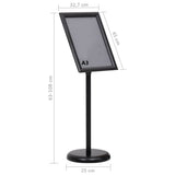 A3 Pedestal Poster Stand Black Aluminium Alloy - Extra Image