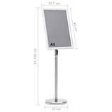 A3 Pedestal Poster Stand Silver Aluminium Alloy - Extra Image
