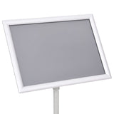A3 Pedestal Poster Stand Silver Aluminium Alloy - Low Angle