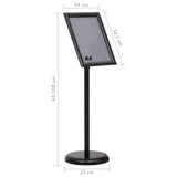 A4 Pedestal Poster Stand Black Aluminium Alloy - Extra Image