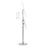 A4 Pedestal Poster Stand Silver Aluminium Alloy - 45-Degree Angle