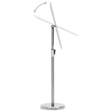 A4 Pedestal Poster Stand Silver Aluminium Alloy - Rear View