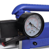 Single Stage Vacuum Pump with 4-Way Manifold Gauge Set - Low Angle
