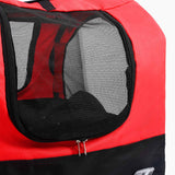 2-in-1 Pet Bike Trailer & Jogging Stroller Red and Black - Low Angle