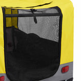 2-in-1 Pet Bike Trailer and Jogging Stroller Yellow and Grey
