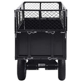 Tipping Trailer for Lawn Mower 150 kg Load - Top-Down View