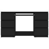 Writing Desk Black 140x50x77 cm Engineered Wood