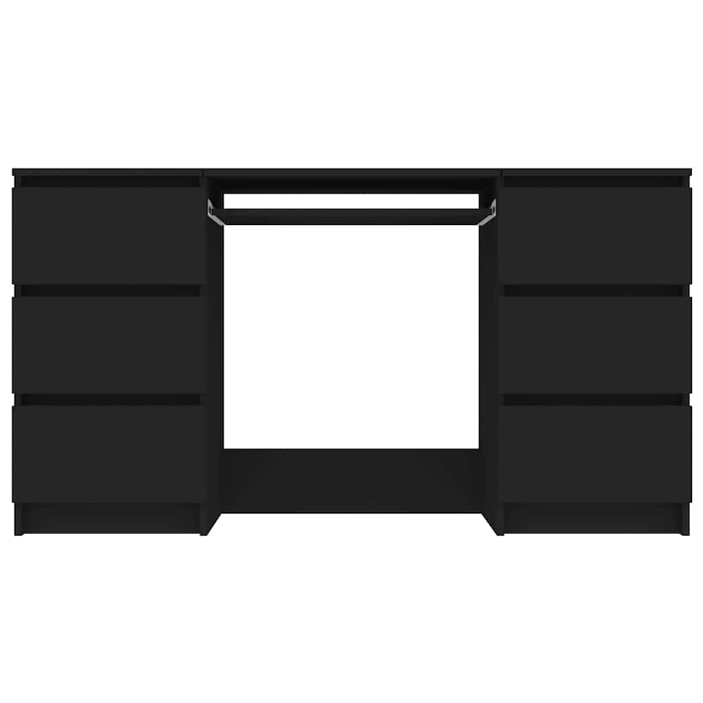 Writing Desk Black 140x50x77 cm Engineered Wood