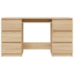 Writing Desk Sonoma Oak 140x50x77 cm Engineered Wood