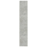 4-Tier Book Cabinet Concrete Grey 60x24x142 cm Engineered Wood