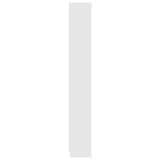 5-Tier Book Cabinet White 60x24x175 cm Engineered Wood - 45-Degree Angle