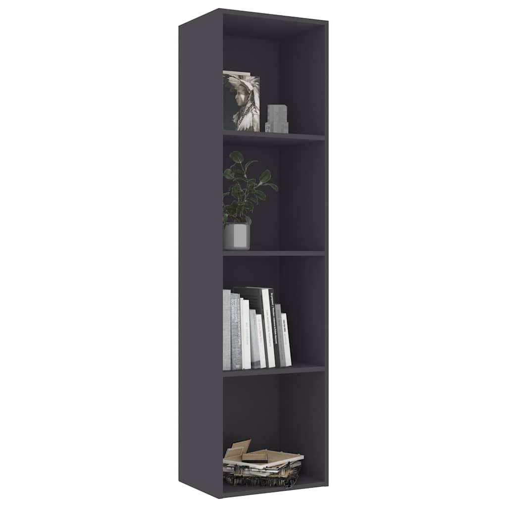 Book Cabinet Grey 40x30x151.5 cm Engineered Wood