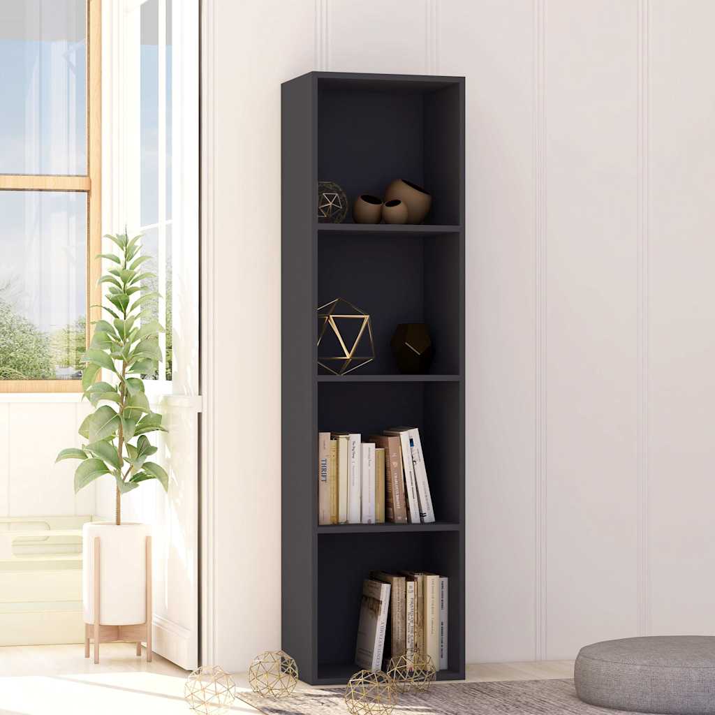 Book Cabinet Grey 40x30x151.5 cm Engineered Wood