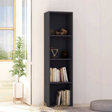 Book Cabinet Grey 40x30x151.5 cm Engineered Wood