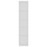 Book Cabinet White 40x30x189 cm Engineered Wood