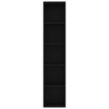 Book Cabinet Black 40x30x189 cm Engineered Wood - Top-Down View