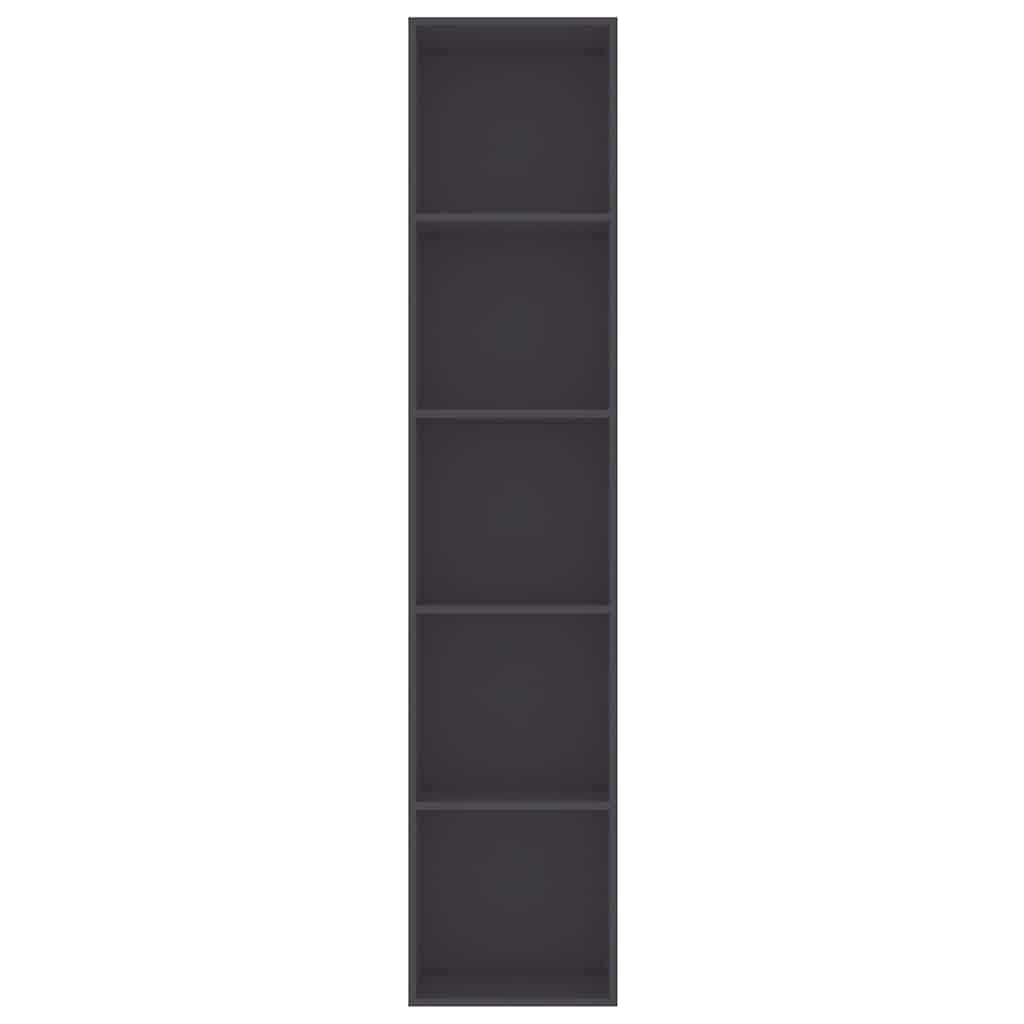 Book Cabinet Grey 40x30x189 cm Engineered Wood