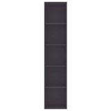 Book Cabinet Grey 40x30x189 cm Engineered Wood - Top-Down View