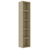 Book Cabinet Sonoma Oak 40x30x189 cm Engineered Wood