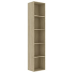 Book Cabinet Sonoma Oak 40x30x189 cm Engineered Wood