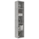 Book Cabinet Concrete Grey 40x30x189 cm Engineered Wood