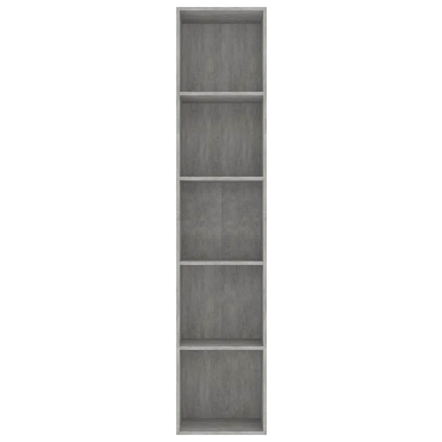 Book Cabinet Concrete Grey 40x30x189 cm Engineered Wood