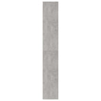 Book Cabinet Concrete Grey 40x30x189 cm Engineered Wood