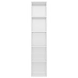 Book Cabinet High Gloss White 40x30x189 cm Engineered Wood - Top-Down View