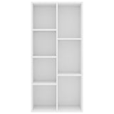 Book Cabinet White 50x25x106 cm Engineered Wood