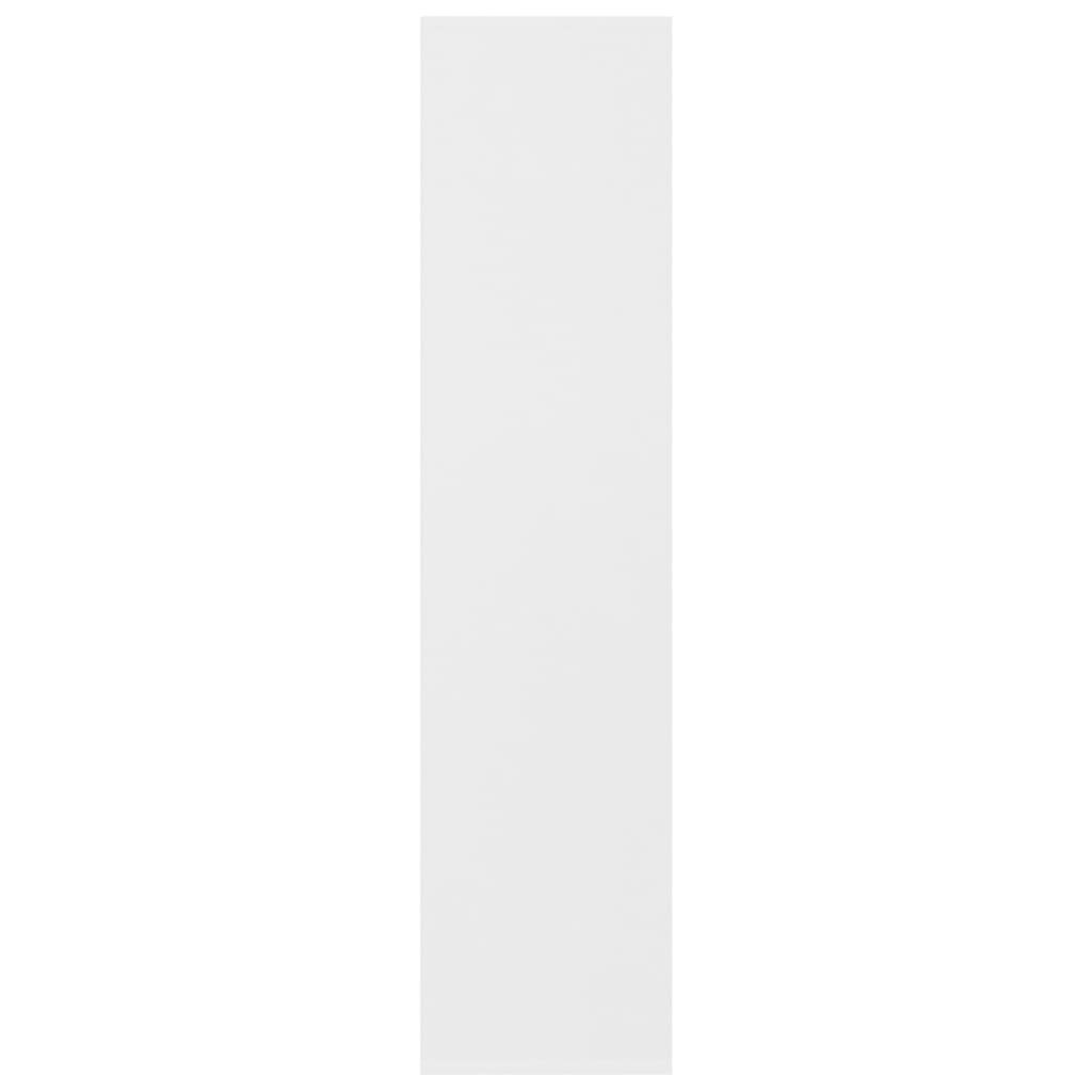 Book Cabinet White 50x25x106 cm Engineered Wood