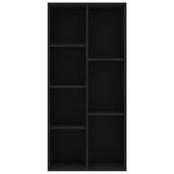 Book Cabinet Black 50x25x106 cm Engineered Wood