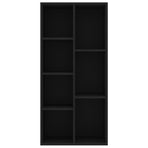 Book Cabinet Black 50x25x106 cm Engineered Wood