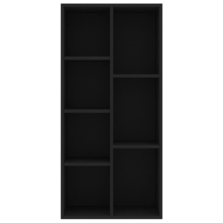 Book Cabinet Black 50x25x106 cm Engineered Wood