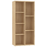 Book Cabinet Sonoma Oak 50x25x106 cm Engineered Wood - Front View