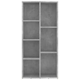 Book Cabinet Concrete Grey 50x25x106 cm Engineered Wood - Top-Down View
