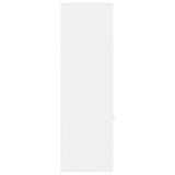Book Cabinet White 98x30x98 cm Engineered Wood